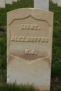 Tombstone of Lieutenant Duffus